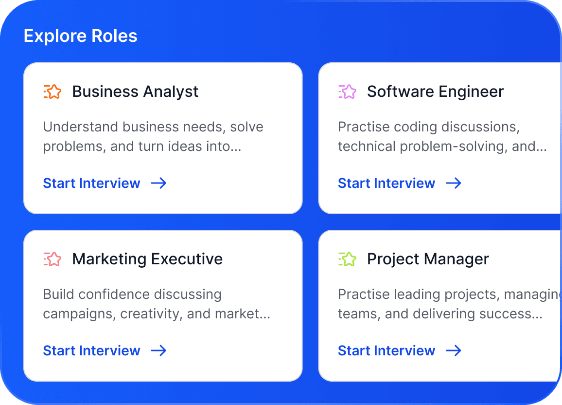 Training interview progress